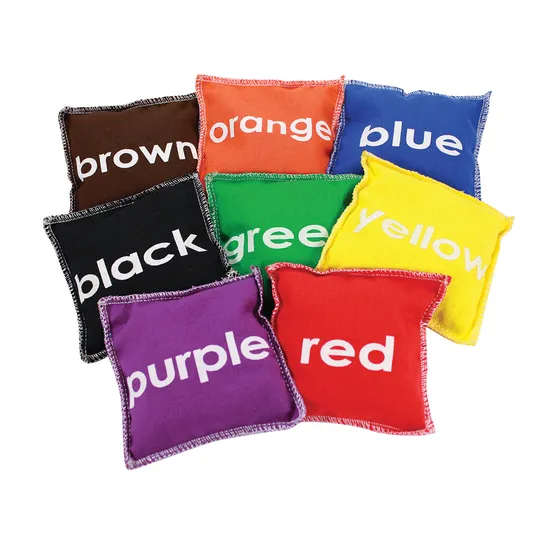 Bean Bags Colour 8 pc - Educational Vantage