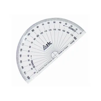 Protractor 180 Basic VuThru - Educational Vantage