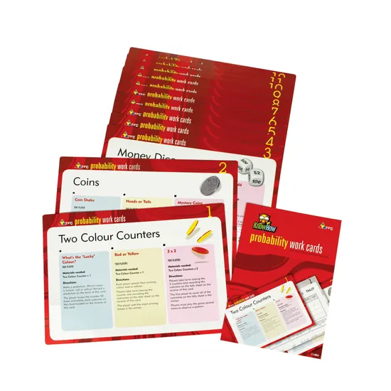 Probability Work Cards 12 pc - Educational Vantage
