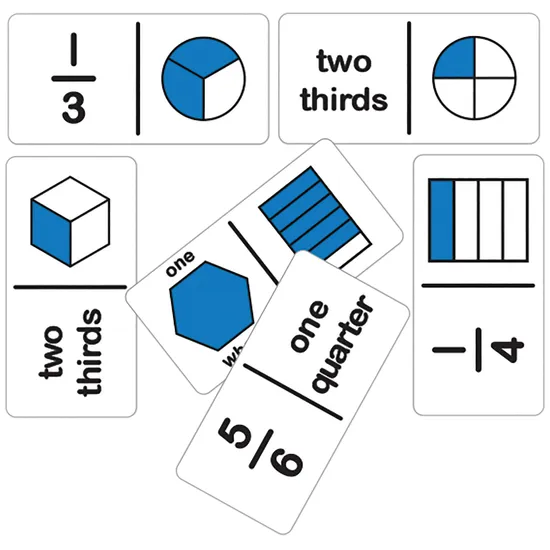 Dominoes Fraction Simple A 28 pc - Educational Vantage