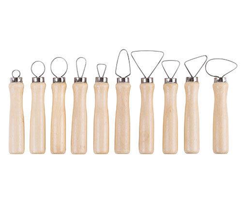 Basics Pottery Ribbon Loop Tools Pack of 10 - Educational Vantage