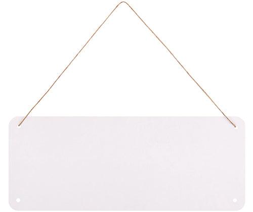Hanging Signage Board White and Kraft - Educational Vantage