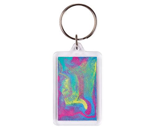 Rectangle Key Ring Tags Pack of 10 - Educational Vantage