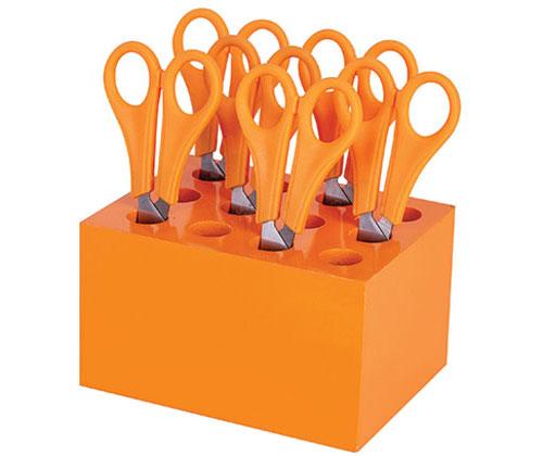 ColourSorts Classroom Organisers by Zart: Scissor and Brush Storage Block Set Pack of 6 - Educational Vantage