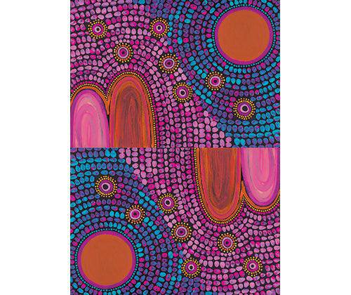 Pattern Paper A4 Contemporary Australian Indigenous Pack of 40 - Educational Vantage