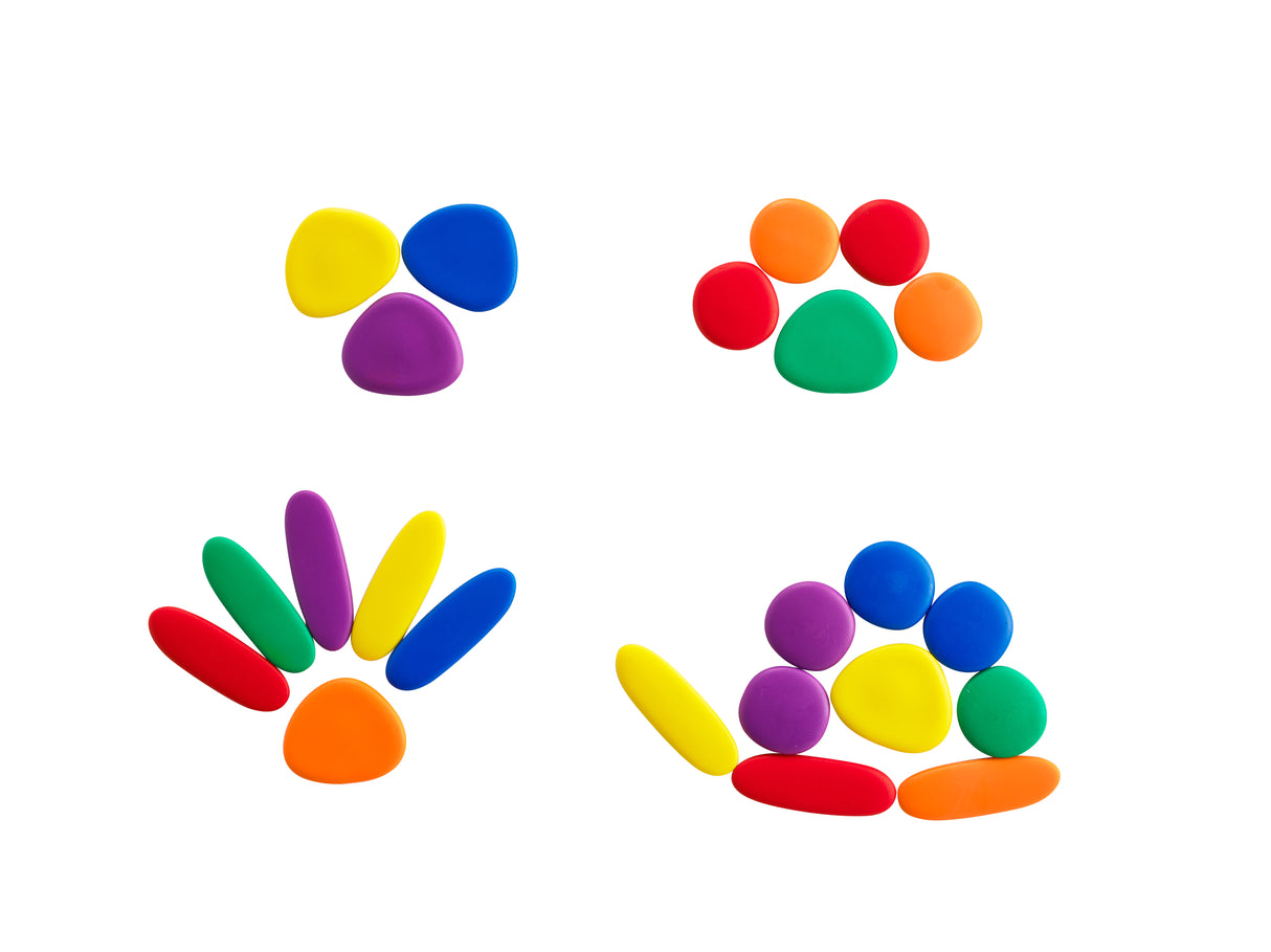 Junior Rainbow Pebbles Set (with cards)