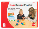 Junior Rainbow Pebbles Set (with cards) - Educational Vantage