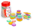 Clear Junior Rainbow Pebbles - 36 pc - Educational Vantage