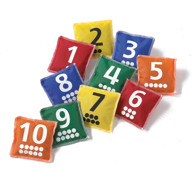 1-10 Number Bean Bags - Educational Vantage