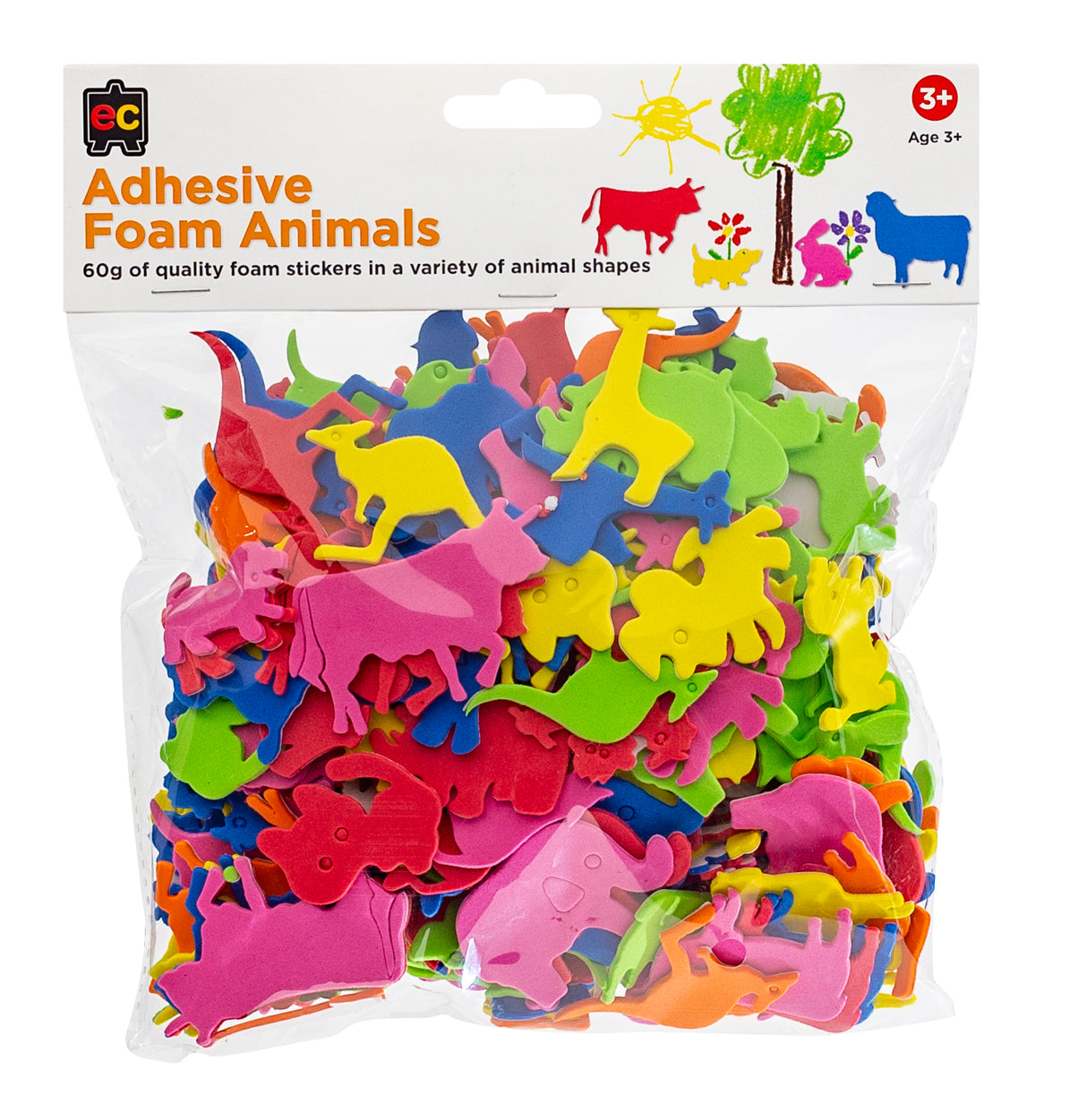 Adhesive Foam Animals - Educational Vantage