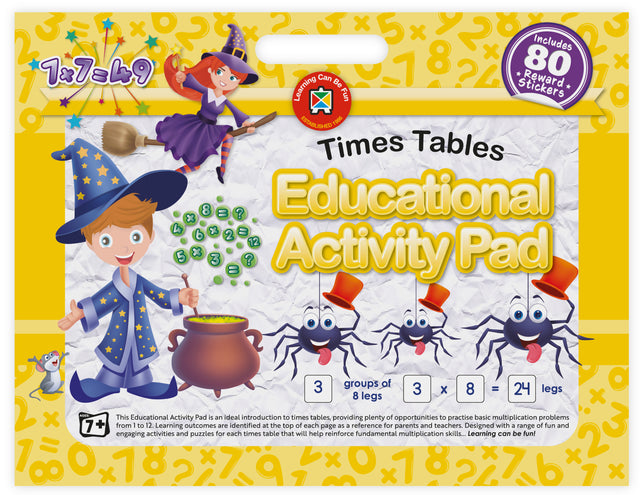 Educational Activity Pad Times Tables - Educational Vantage