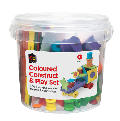 Coloured Construct & Play Set Assorted - Educational Vantage