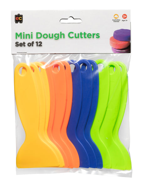 Mini Dough Cutters - Pack of 12 - Educational Vantage