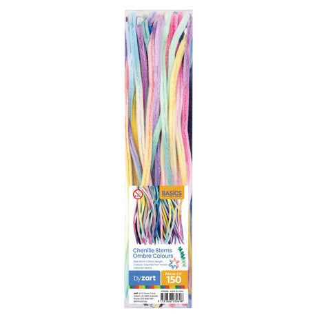 Zart Chenille Stems Ombre 30cm Pack of 150 - Educational Vantage