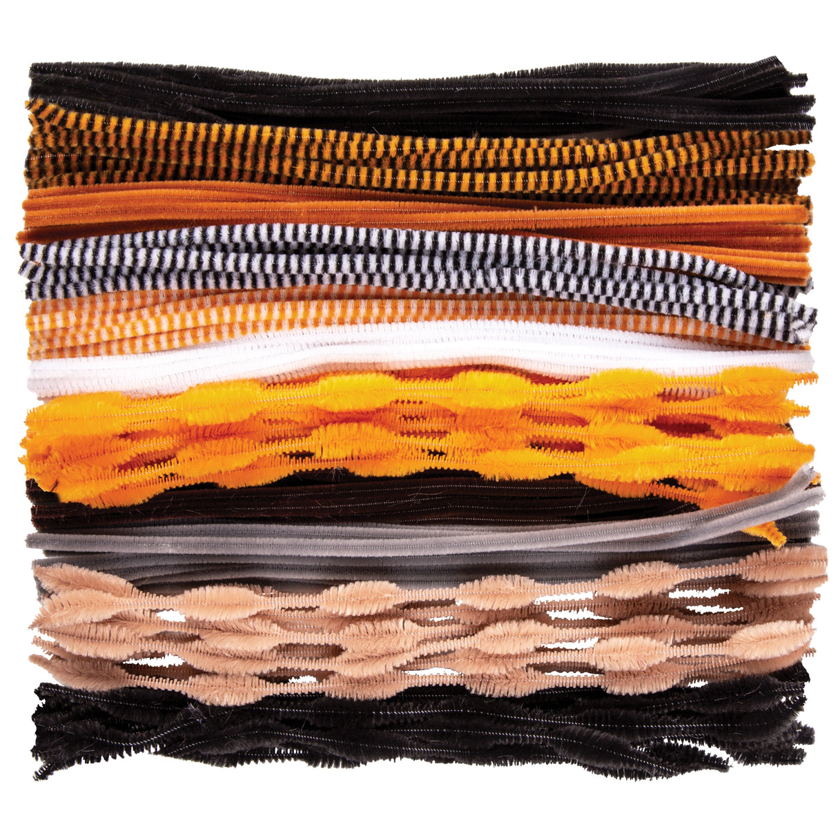 Chenille Stems Animal Tones Pack of 150 - Educational Vantage