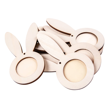 Wooden Bunny Ears Frame Pack of 10 - Educational Vantage