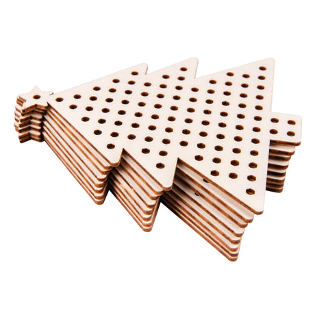 Wooden Embroidery Tree Pack of 10 - Educational Vantage