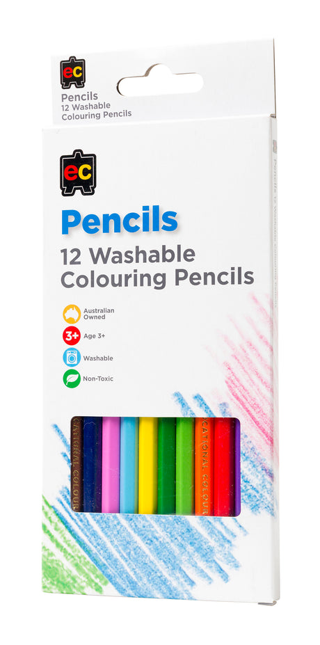 Washable Colouring Pencils - Educational Vantage