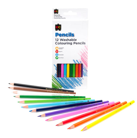 Washable Colouring Pencils - Educational Vantage