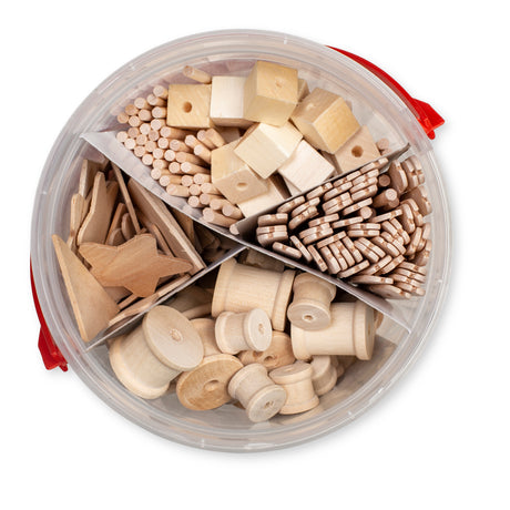 Natural Construct & Play Jar 300 Pieces - Educational Vantage