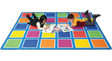 Colour Squares Placement Rug - 30 Squares - Educational Vantage