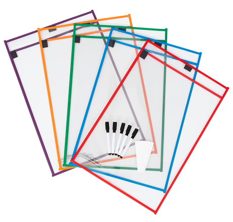 Write 'N' Wipe Paper Saver Sleeves - A3 Pack of 5 - Educational Vantage