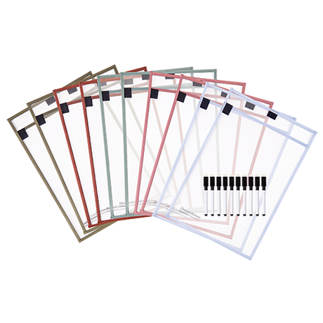 Write n Wipe Paper Saver Sleeves - Colours of Australia - Pack of 10 (A4) - Educational Vantage