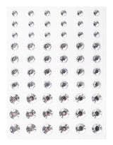 Adhesive Gems Clear 60pcs