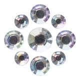 Adhesive Gems Clear 60pcs