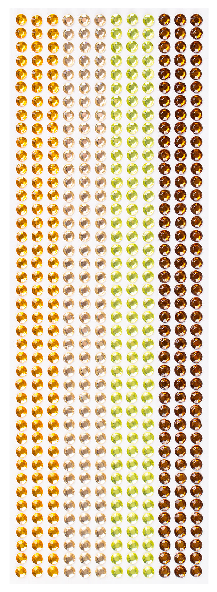 Mixed Adhesive Gems Gold 504pcs