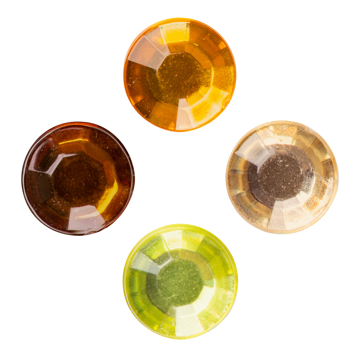 Mixed Adhesive Gems Gold 504pcs