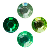 Mixed Adhesive Gems Green 504pcs