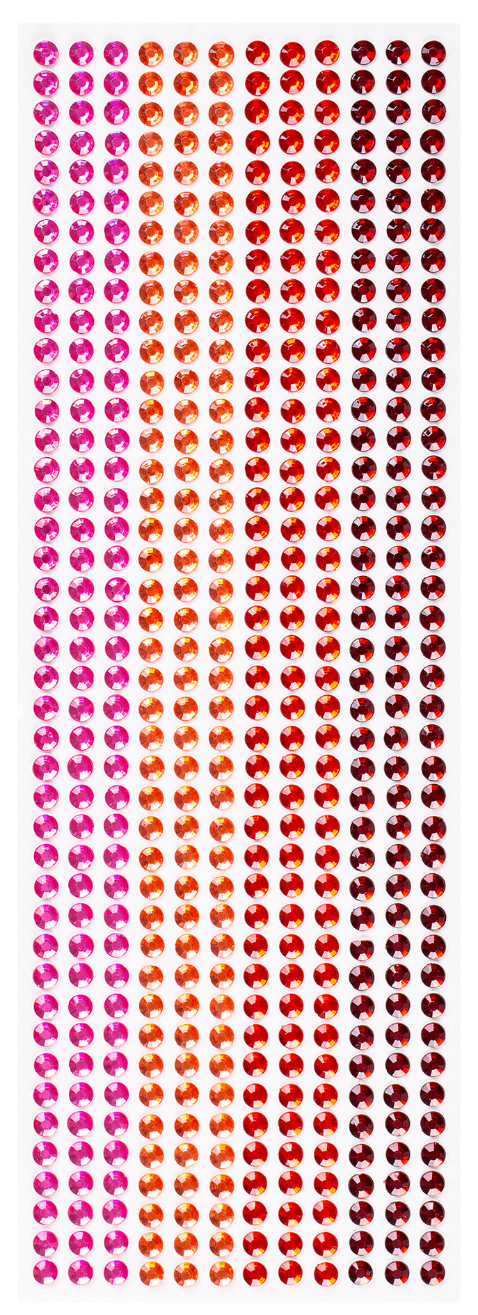 Mixed Adhesive Gems Red 504pcs