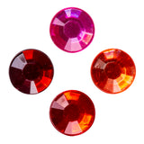Mixed Adhesive Gems Red 504pcs