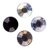 Mixed Adhesive Gems Silver 504pcs