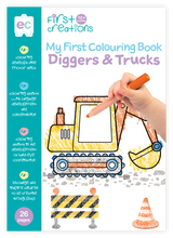 My First Colouring Book - Diggers & Trucks