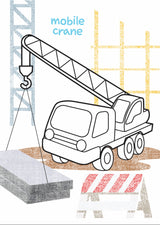 My First Colouring Book - Diggers & Trucks