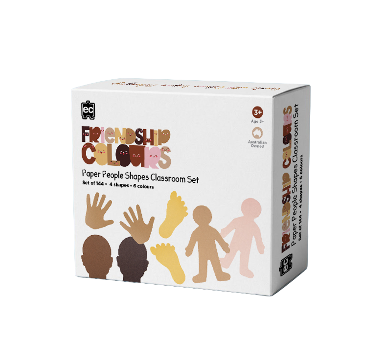 Friendship Colour Paper People Shapes - Class