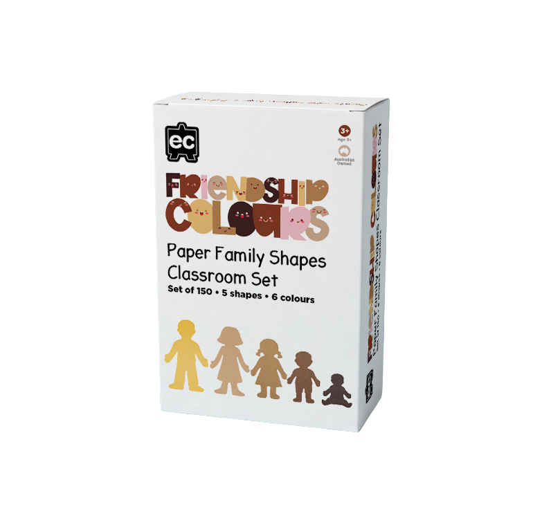 Friendship Colour Paper Family Shapes 150pcs