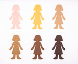 Friendship Colour Paper Family Shapes 150pcs