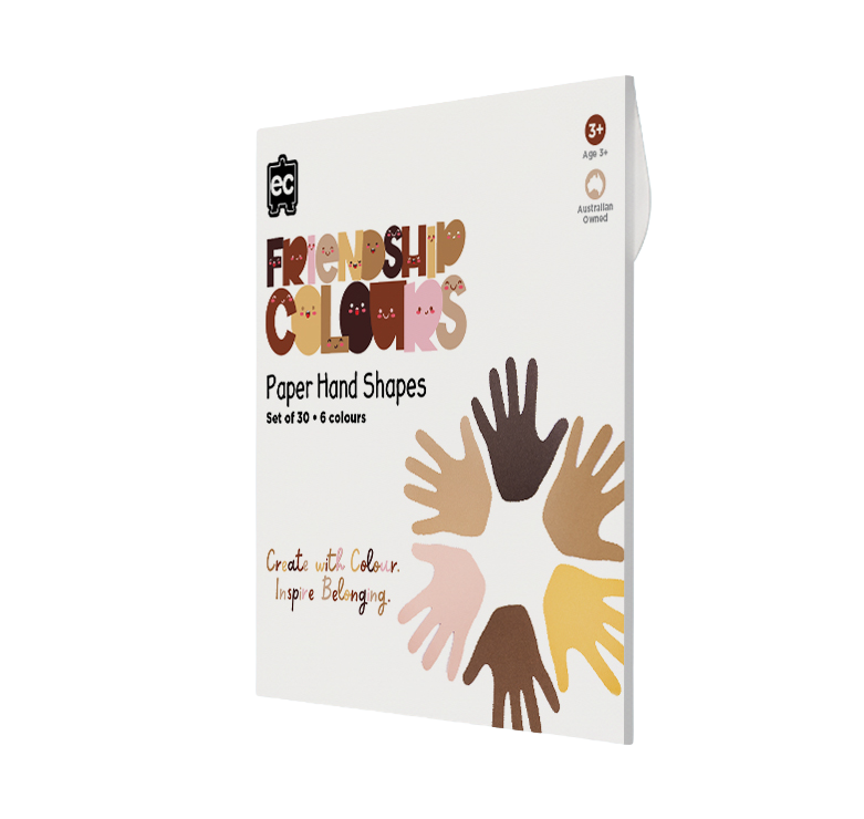 Friendship Colour Paper Hands Shape 30pcs