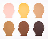 Friendship Colour Paper Heads Shape 30pcs