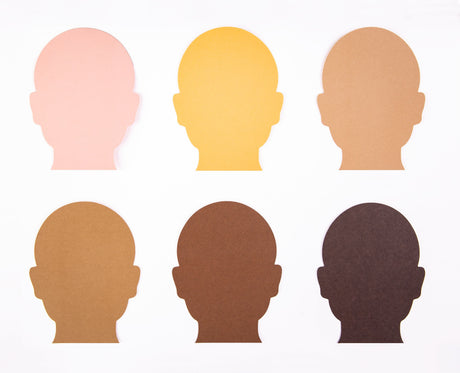 Friendship Colour Paper Heads Shape 30pcs