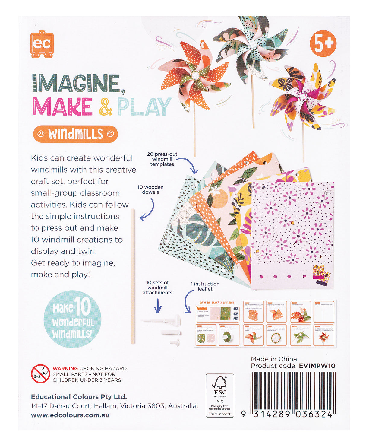Windmill Make Play Set - Educational Vantage