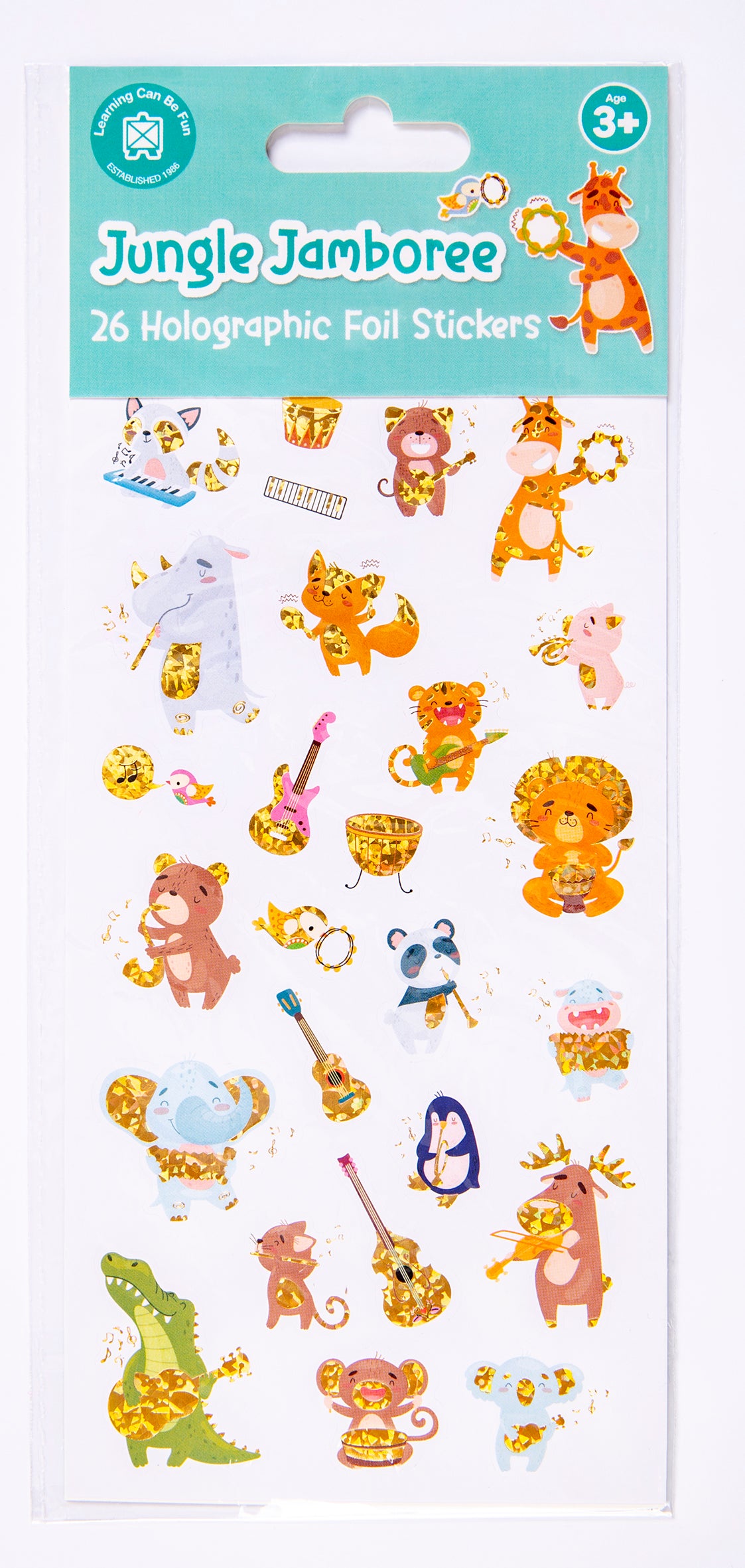 Jungle Jamboree - Holo Sticker Set - Educational Vantage