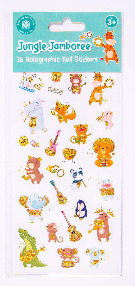 Jungle Jamboree - Holo Sticker Set - Educational Vantage