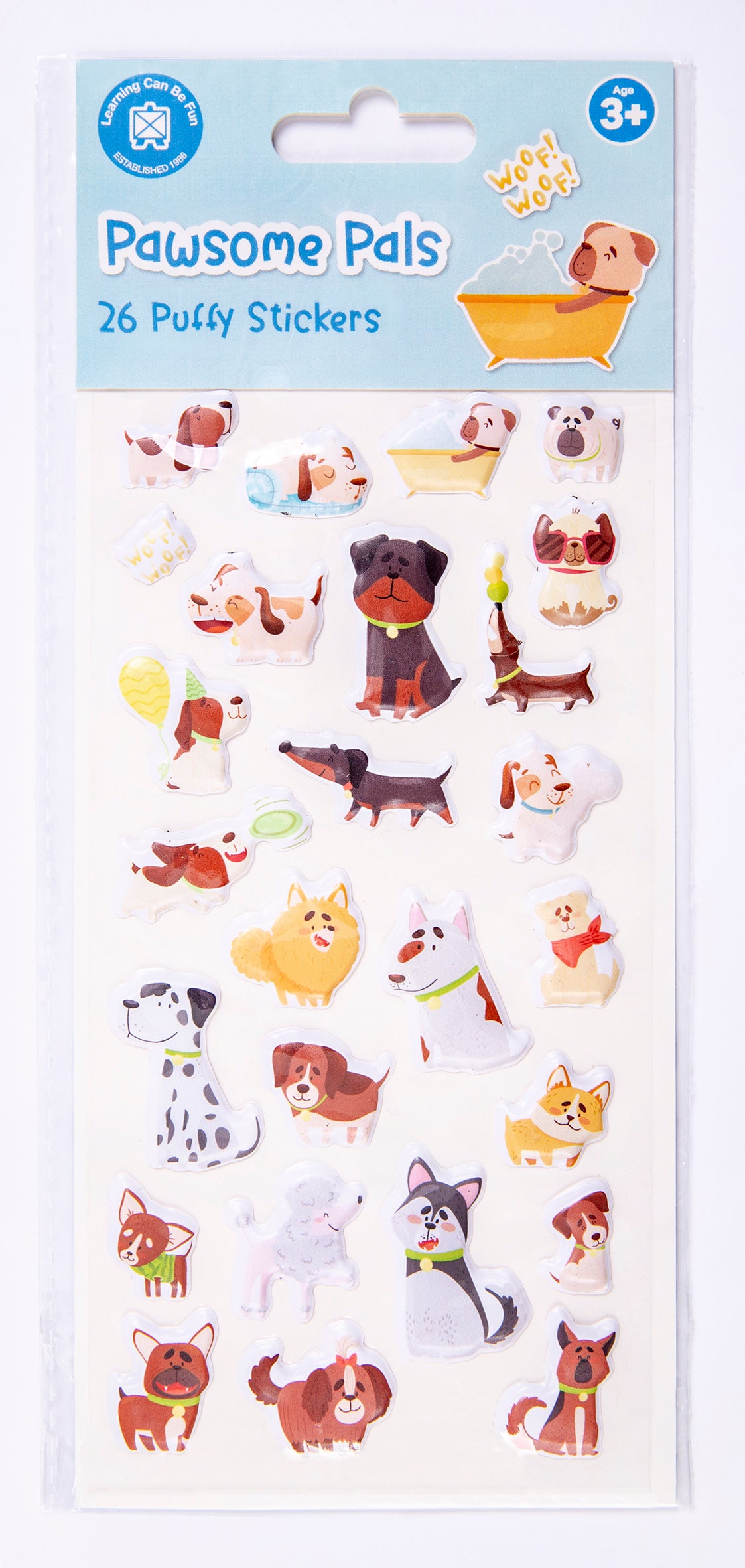 Pawsome Pals - Puffy Sticker Set - Educational Vantage