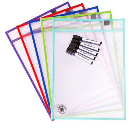A4 Write and wipe sleeves 10pk