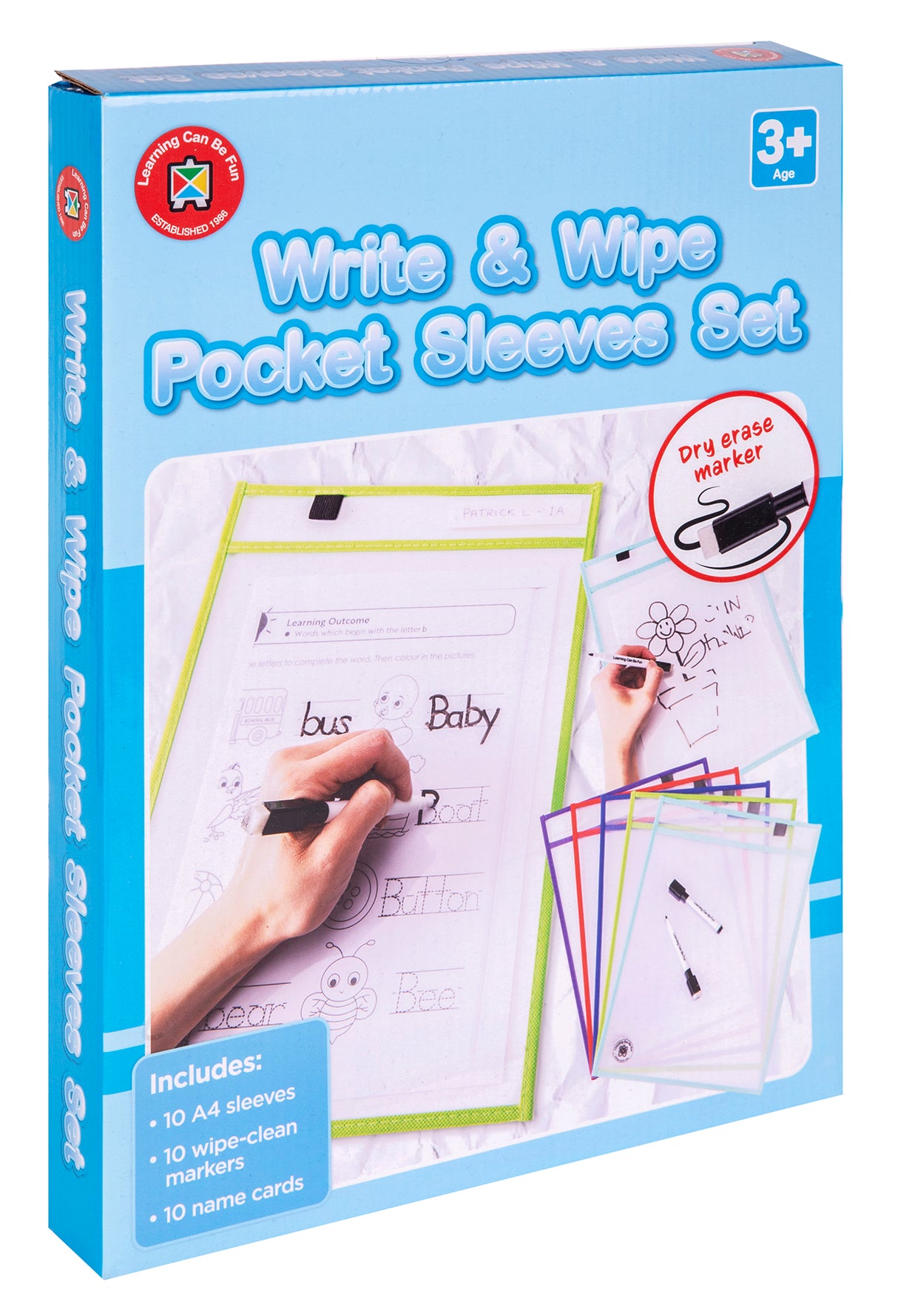 A4 Write and wipe sleeves 10pk