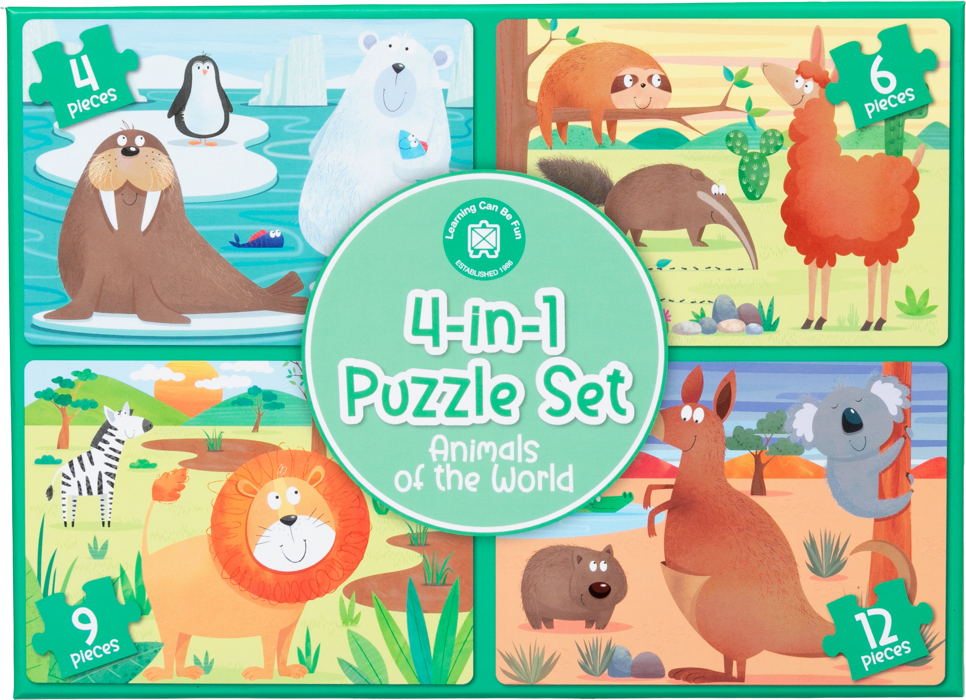 Bits and Pieces 4-in-1 Jigsaw Puzzle Set – 300 & 500 Piece 16 x 20, 1000 Piece 20 x 27 – Country Pond, Harvest Café, Home General Store by Ruane Manning